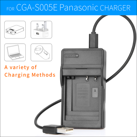 DMW-BCF10E Batterie Chargeur USB pour PANASONIC lumix Caméra DMC-FS25 DMC-FS30 DMC-FS42 DMC-FS62 DMC-FT1 DMC-FT2 DMC-FT3 DMC-FX48 ► Photo 1/6