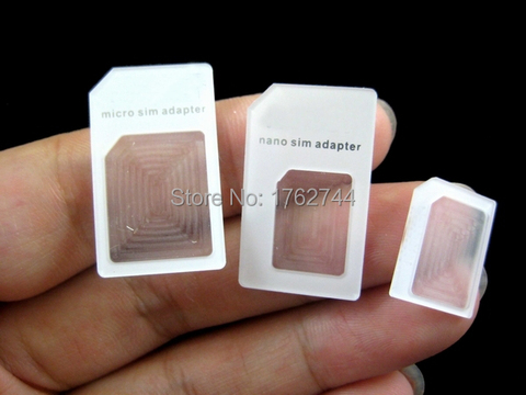 4 in1 noosy double carte Sim adaptateur pour iPhone 6 5 Samsung Nano carte SIM adaptateur pour Micro Standard carte Sim adaptateur éjection clé de broche ► Photo 1/3