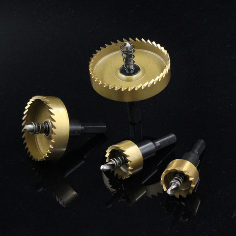 Kit de dents de scie à trous HSS M35, ensemble de forets en acier HSS, outil de coupe pour le travail du bois métal alliage de trous, 1 pièces de 16 à 80mm ► Photo 1/6