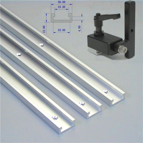 1 ensemble arrêt de voie d'onglet et 300-800mm T fente en alliage d'aluminium pour outil de travail du bois bricolage manuel ► Photo 1/6