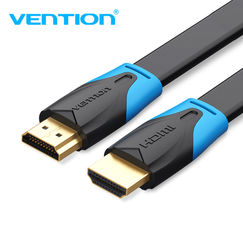 Vention câble HDMI 2.0 3D 2160P câble HDMI 1.5m 2m 5m 3m 10m 15m avec adaptateur Ethernet HDMI pour projecteur LCD HDTV câble HDMI 4K ► Photo 1/6