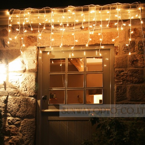 Guirlande lumineuse rideau de glaçons à led, 5M, lampes féeriques de noël, décoration de fête de mariage ► Photo 1/6