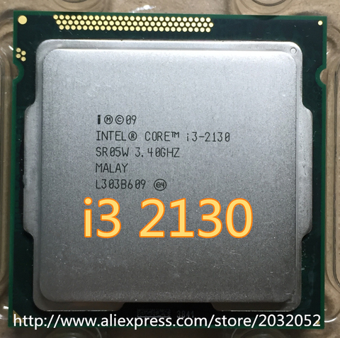 Processeur pour Intel i3 2130 3M Cache 3.4 GHz LGA 1155 TDP 65W, pièce détachée pour ordinateur de bureau (fonctionne 100%), livraison gratuite ► Photo 1/1