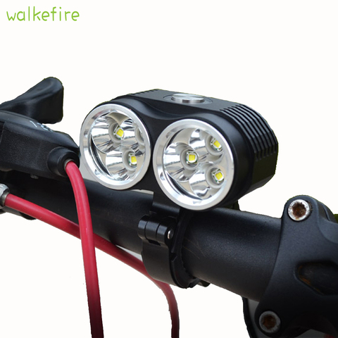 Walkefire – lampe de vélo étanche 3 Modes 3 en 1, 6000 lm, 6 x XM-L T6, double tête ► Photo 1/6