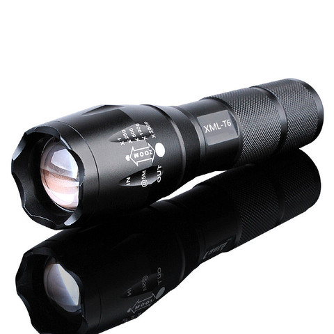 Pocketman – lampe de poche Rechargeable à LED, XML T6, torche, batterie 18650, pour l'extérieur, le Camping, puissante ► Photo 1/6