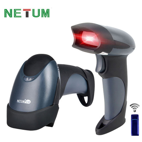 NETUM NT-M2 lecteur de Codes à barres sans fil Laser Portable USB 433MHz 256KB mémoire Flash 3000 Codes à barres pour Windows MAC ► Photo 1/6