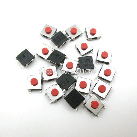 100 PCS/LOT 6*6*3.1mm SMD commutateur 4 broches tactile Micro interrupteur bouton poussoir commutateurs rouge SMD Tact commutateur ► Photo 1/1