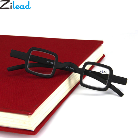 Zilead – lunettes de lecture classiques à petite monture carrée, verres transparents noirs, presbytes, pour femmes et hommes + 1.5 + 2.0 + 2.5 ► Photo 1/4