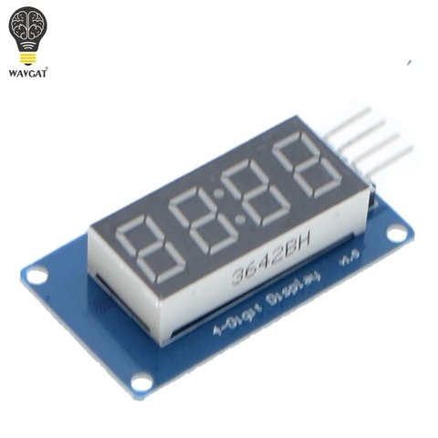 Suq – Module d'affichage LED TM1637, pour Arduino 7 segments 4 Bits, Tube numérique à Anode rouge, horloge, 0.36 pouces, Pack de quatre pilotes de série ► Photo 1/2