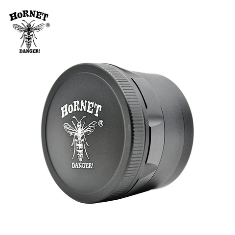 HORNET avion aluminium herbe tabac broyeur avec diamant dents 63 MM 4 couches herbe broyeur broyeur épices broyeur ► Photo 1/6