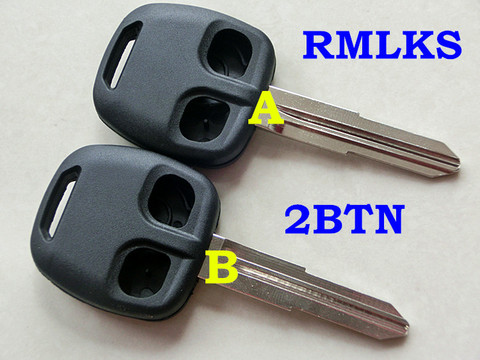 RMLKS – coque de clé télécommande à 2 boutons, compatible avec MITSUBISHI Lancer Evo L200 Shogun Pajero Colt ► Photo 1/3