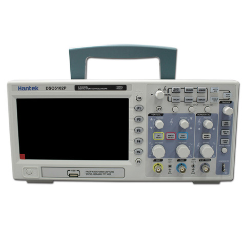 Oscilloscope numérique Hantek DSO5102P Portable 100 MHz 2 canaux 1GSa/s longueur d'enregistrement 40 K USB LCD Osciloscopio Portable 7 pouces ► Photo 1/6
