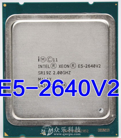 Processeur Intel Xeon E5 2640 V2, 2.0GHz, 20M, LGA 2011 SR19Z E5-2640 V2, CPU E5-2640V2 ► Photo 1/1