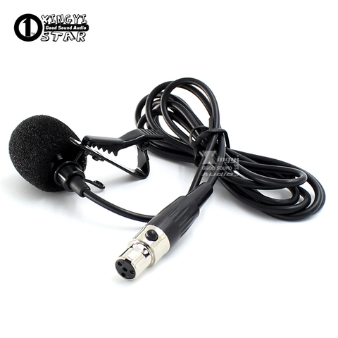 Mini-Microphone à condensateur XLR à 4 broches TA4F, Lavalier, micro, cravate, pour transmetteur de BodyPack sans fil SHURE ► Photo 1/6
