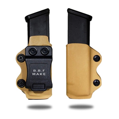 BBF FAIRE Kydex Holster Magazine Pistolet Clip Cas sac Glock 17/Glock 19/Glock 26/Glock 22 /23/27/31/32/33 Magazin Poche Accessoires ► Photo 1/6