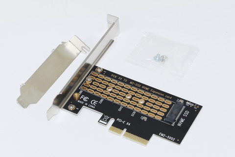 Nouveau PCI-E PCI Express 3.0 X4 à NVMe M.2 M clé NGFF SSD PCIE M2 Riser carte adaptateur prise en charge 2230 2242 2260 taille NVMe M.2 SSD ► Photo 1/3