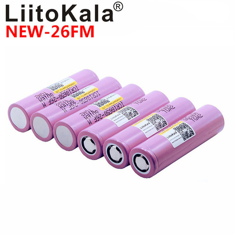 Liitokala – batterie lithium-ion ICR18650-26fm, 100% originale, 18650, 2600 MAH, 3.7 V, 18650, 2500 ► Photo 1/1