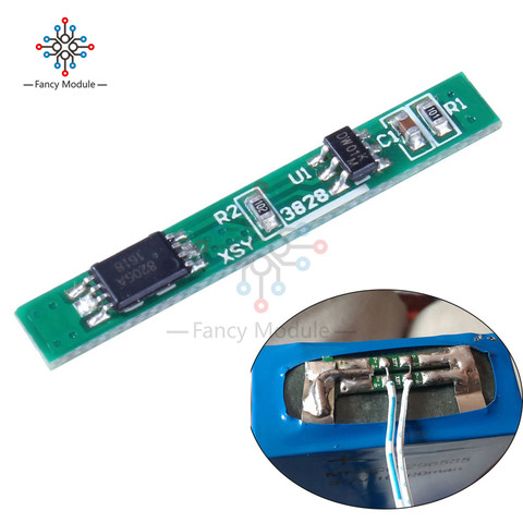 Carte de Protection de batterie au Lithium 1S 3.7V 2,5 a, BMS PCM PCB polymère, Module de Protection contre la surcharge et la décharge Li-ion, 10 pièces ► Photo 1/1