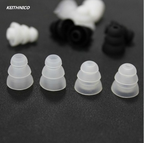 6 paires trois couches Silicone écouteurs écouteurs embouts de remplacement coussin coussinets d'oreille pour casque écouteur (S M L) ► Photo 1/6