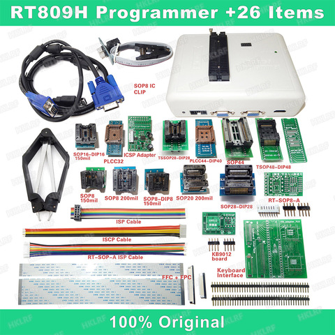 RT809H EMMC-programmeur FLASH Nand + 26 Iterms avec câbles EMMC-Nand livraison gratuite ► Photo 1/6
