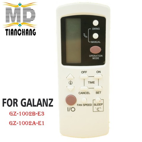 Nouveau GZ-1002B-E3 pour Galanz climatiseur télécommande GZ1002BE3 GZ-1002B-E1 Compatible avec GZ-1002A-E1 GZ1002BE1 Controle ► Photo 1/2
