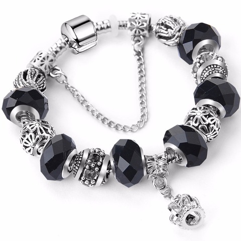 Bracelets à breloques plaqués pour femmes, avec de belles perles de Murano Pa, Original, bijoux, cadeau ► Photo 1/6