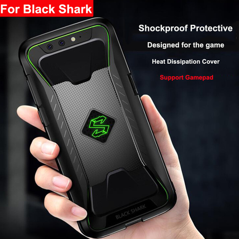 Coque antichoc en TPU souple pour Xiaomi, compatible modèles Black Shark 1, Black Shark, avec Support de manette de jeu, Dissipation de la chaleur ► Photo 1/6