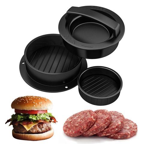Presse à hamburgers en ABS de qualité alimentaire, forme ronde, pour viande de bœuf, Grill, moule à pommes de terre ► Photo 1/6