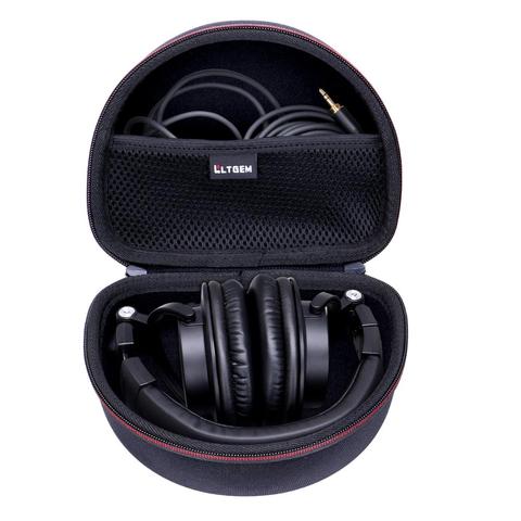 LTGEM EVA Black étui de transport rigide pour Studio professionnel ATH-M50x pour Audio-Technica casques/M50/M70X/M40x/M30x/M50xMG ► Photo 1/6