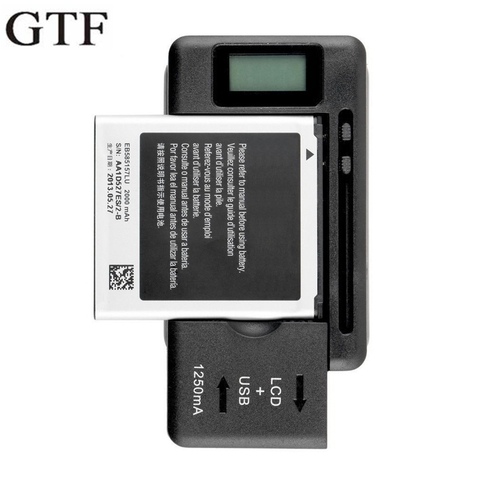 Chargeur de batterie Mobile universel GTF avec écran indicateur LCD pour téléphones portables 1 Port USB US/EU prise chargeur intelligent ► Photo 1/6