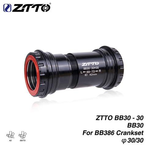 ZTTO-support de pédalier fileté BB30, pour BB30 (42x6 8/73mm), 4 roulements de pédalier pour BB386 ► Photo 1/6