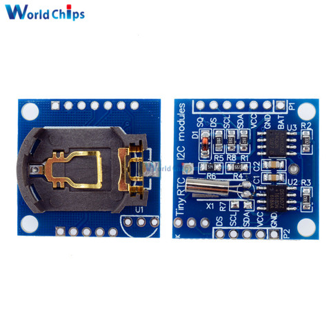 1 pièces I2C IIC RTC DS1307 AT24C32 Module d'horloge en temps réel pour Arduino 51 AVR bras PIC 2.9*2.6cm sans batterie en gros ► Photo 1/6