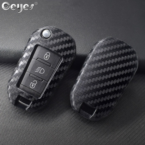 Ceyes-coque de protection de clé télécommande en Silicone pour voiture Peugeot 3008, 208, 308, 508, 408, 2008, 307, 4008 et citroën C4, accessoires ► Photo 1/6