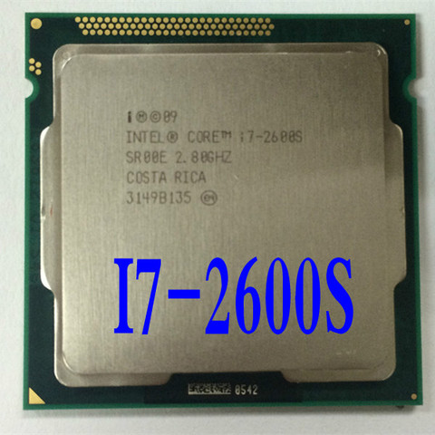 Processeur intel i7 2600S processeur d'unité centrale Quad-Core 2.8Ghz /L3 8M/65W LGA 1155, pour ordinateur de bureau, fonctionne 100%, livraison gratuite ► Photo 1/1