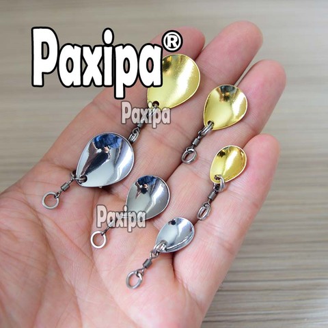 10 pcs Métal Lame Bruit paillettes Paillette Spinner lames wobbler De Pêche Émerillon Baril pour la Pêche Leurre Cuillère ► Photo 1/3