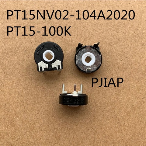 Potentiomètre de coupe PIHER importé d'espagne, 2 pièces, PT15-100K horizontal PT15NV02-104A2022 ► Photo 1/2