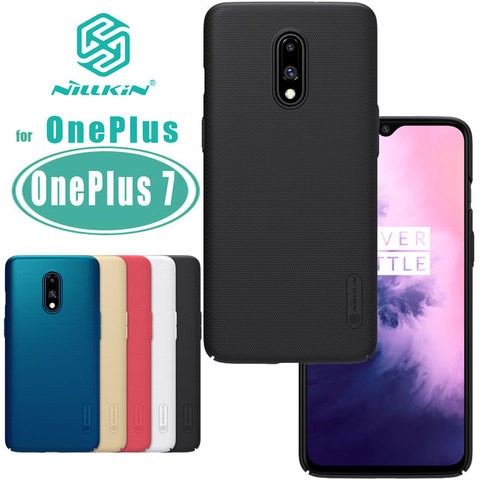 1 + 7 étui pour OnePlus 7 housse de protection OnePlus 7 coque arrière Super givrée coque antichoc capas pour OnePlus 7 étui Nillkin ► Photo 1/1