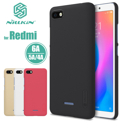 Pour Xiaomi Redmi 5A Cas Nillkin Super Givré Bouclier Dur Retour PC Cas de Couverture pour Redmi 5A Mat Cas de Téléphone + Écran protecteur ► Photo 1/6