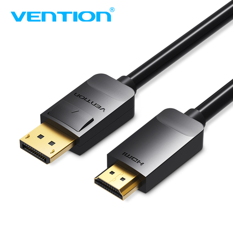 Vention câble adaptateur DP mâle vers HDMI mâle 1080 câble adaptateur convertisseur câble vidéo pour ordinateur portable pour Mac Displayport vers HDMI 3m ► Photo 1/6