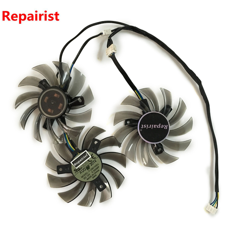 Ventilateur de refroidissement de carte vidéo, pour GIGABYTE 290 280 GV-R929WF3 GV-R929XOC R9 GV-R928XWF3, 3 pièces/lot ► Photo 1/6