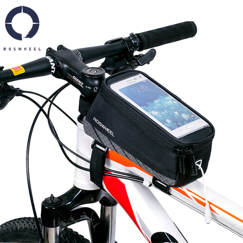 ROSWHEEL De Vélo de Bicyclette Cellulaire Mobile Téléphone Avant Cadre Tube De Stockage Sac Sacoche Titulaire Cas pour 5.7 