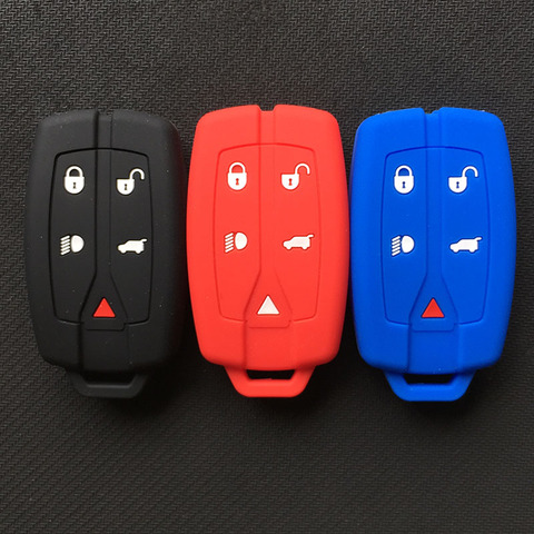 Télécommande de voiture intelligente sans clé en silicone à 5 boutons, étui de protection pour Land Rover Freelander 2 clés ► Photo 1/6