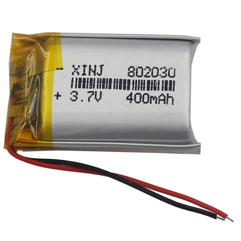 XINJ 3.7 V 400 mAh batterie Lithium polymère accumulateur Li ion li-po cellule 802030 pour MP4 E-book conduite téléphone montres tablette PC ► Photo 1/6