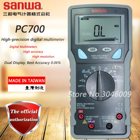 Sanwa – multimètres numériques PC700, haute précision/haute résolution (lien PC), double affichage des données, résistance/condensateur/Test de fréquence ► Photo 1/1