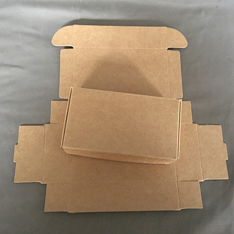 Cajas de Carton-boîte cadeau en papier Kraft, brun naturel, coffret emballage pour savon et bonbons pour mariage, 100 pièces/lot ► Photo 1/2