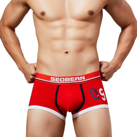 SEOBEAN nouvelle marque hommes sous-vêtements Boxer hommes coton Boxershorts Hombre Homme Vetement Homme sous-vêtements masculins ► Photo 1/6