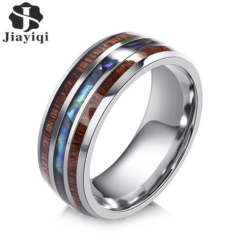 Jiayiqi – bagues en acier inoxydable pour hommes et femmes, bijoux à la mode, cadeaux ► Photo 1/6