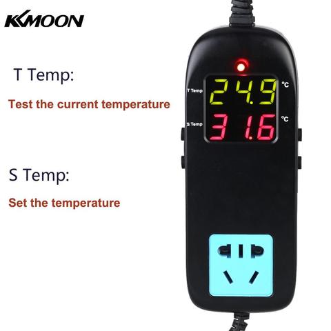 Thermostat électronique AC 90V ~ 250V, affichage numérique, régulateur de température de reproduction, thermomètre à LED, prise de Thermostat ► Photo 1/6