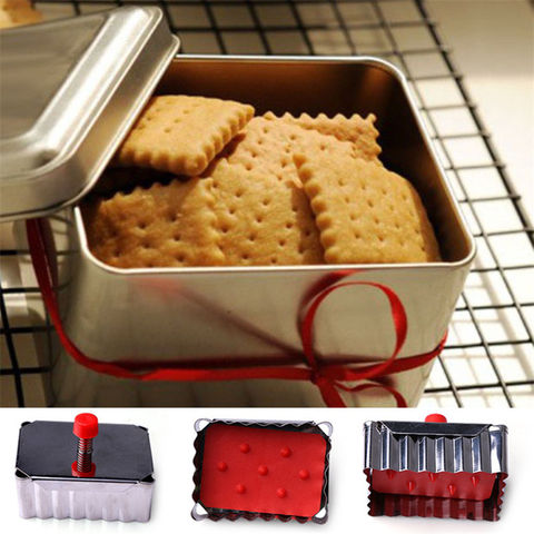 Moule à biscuits en forme classique, en acier inoxydable, presse à ressort, emporte-pièce, tampon à Cupcake, outils de décoration, 1 pièces ► Photo 1/6