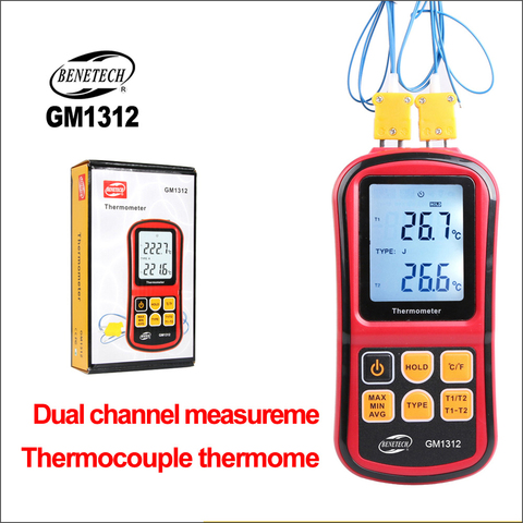 BENETECH – thermomètre numérique Laser pour l'extérieur, contrôleur de température portable capteur testeur de température, thermomètre GM1312 ► Photo 1/6